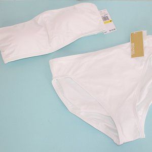 Michael Kors 2 Piece White & Black Swimsuit (NWT)